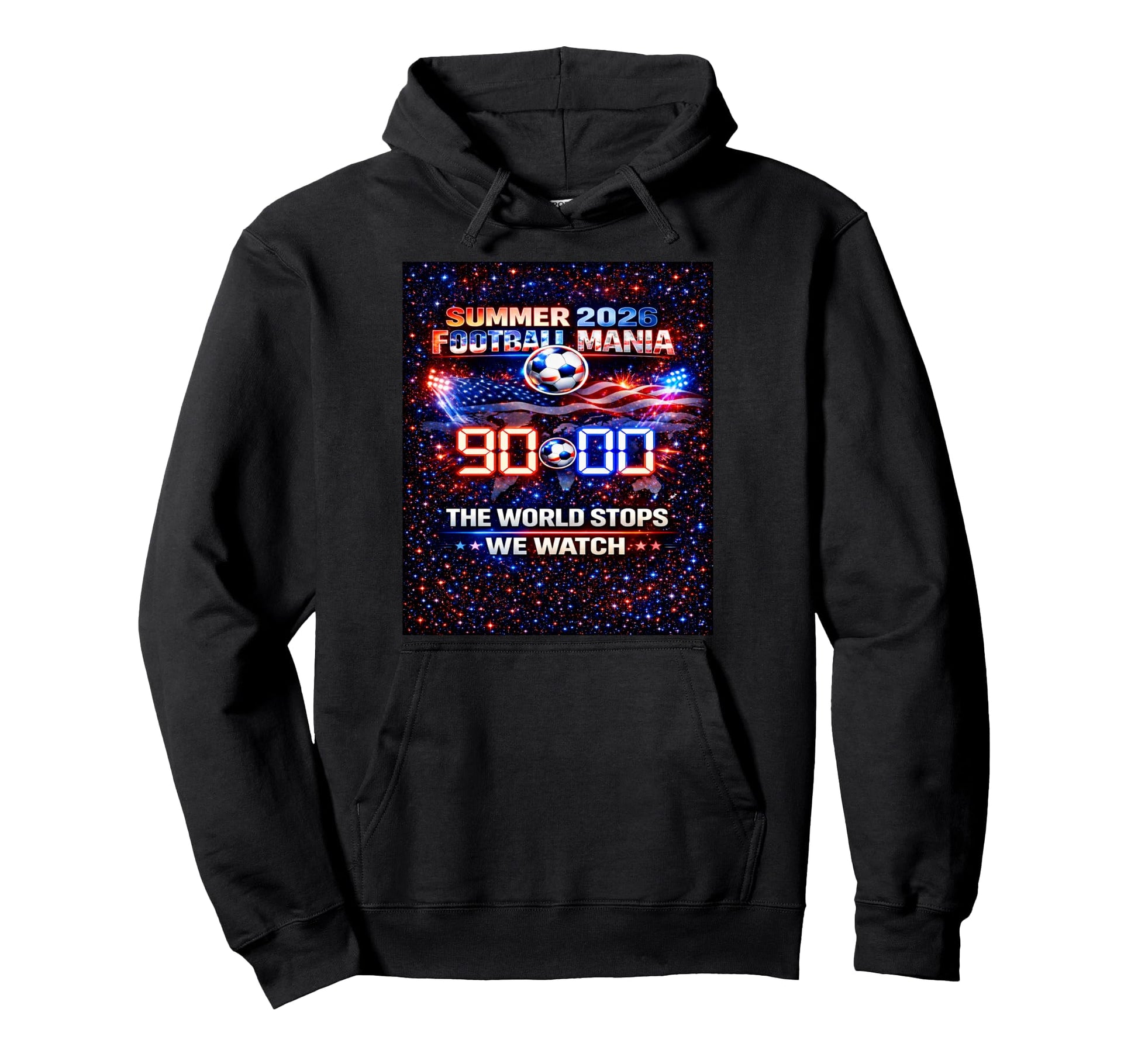 Summer 2026 Soccer Match Day Game Day Hoodie - Custom Art Print Men Women - T-Shirt, Sweatshirt, Hoodie