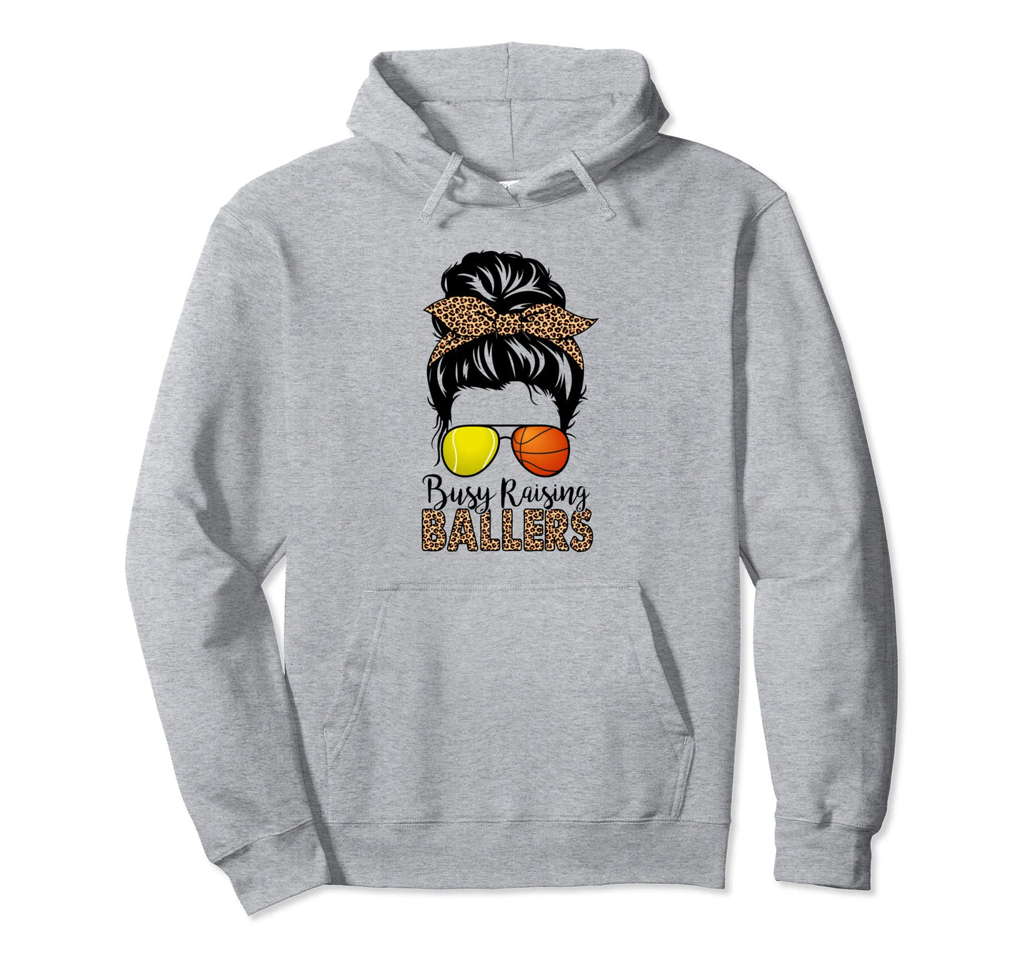 Busy Raising Ballers Tennis Hoodie - Casual Everyday Wear for Adults - T-Shirt, Sweatshirt, Hoodie