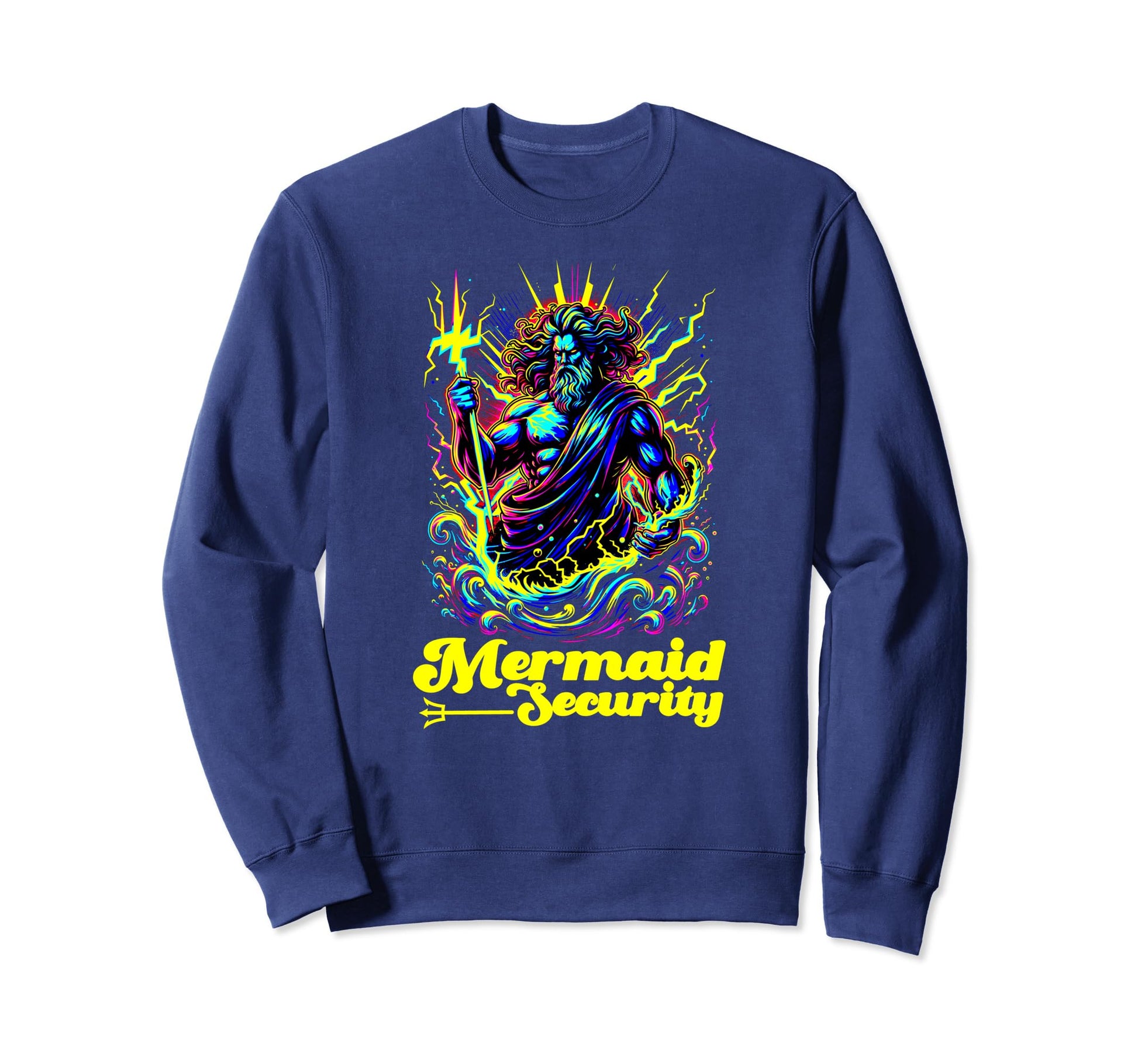Mermaid Security Dad Bday Merdad Sweatshirt - Unique Graphic Men Women - T-Shirt, Sweatshirt, Hoodie