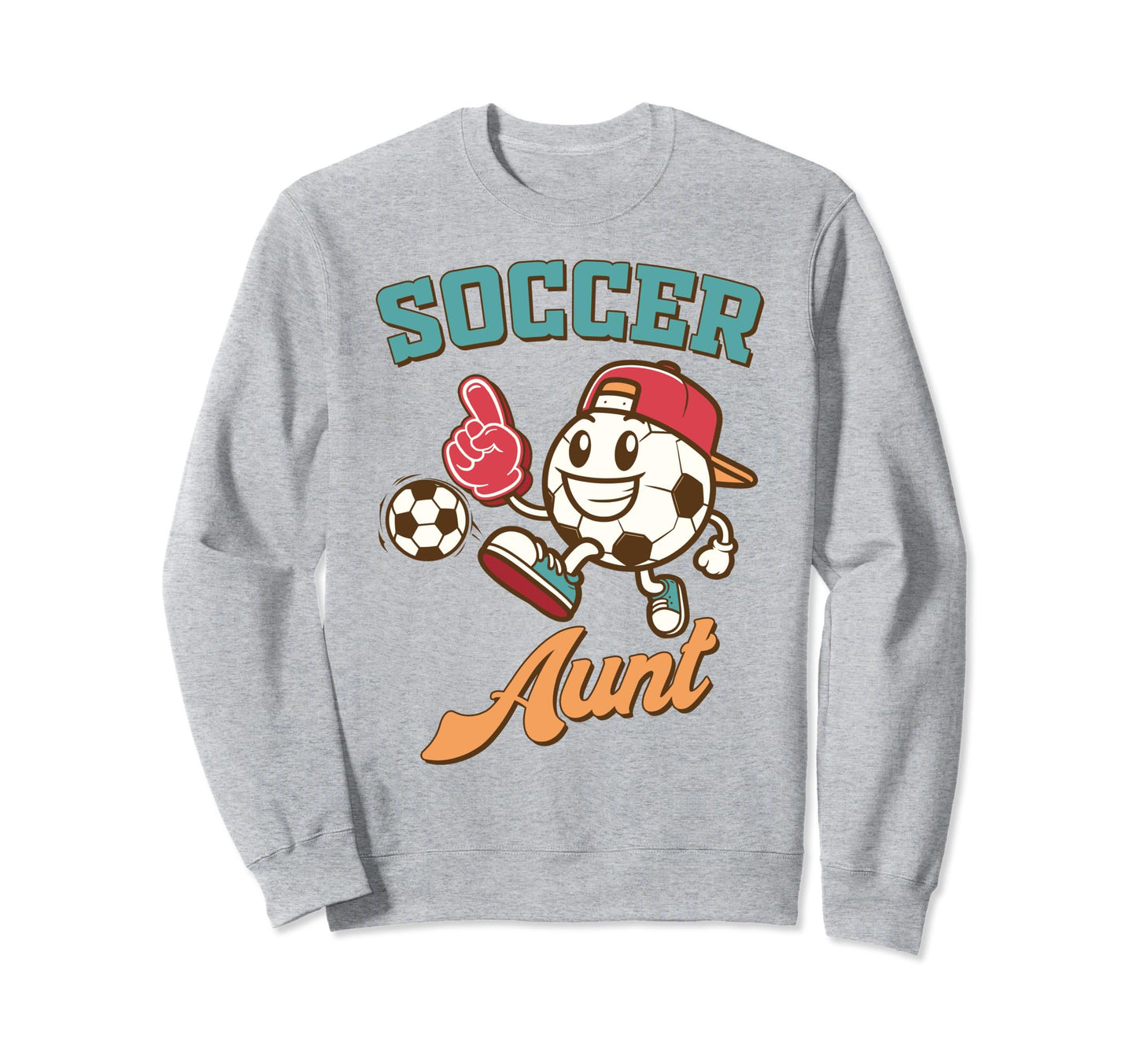 Soccer Auntie Aunt Game Day Family Sweatshirt - Custom Art Print Unisex - T-Shirt, Sweatshirt, Hoodie