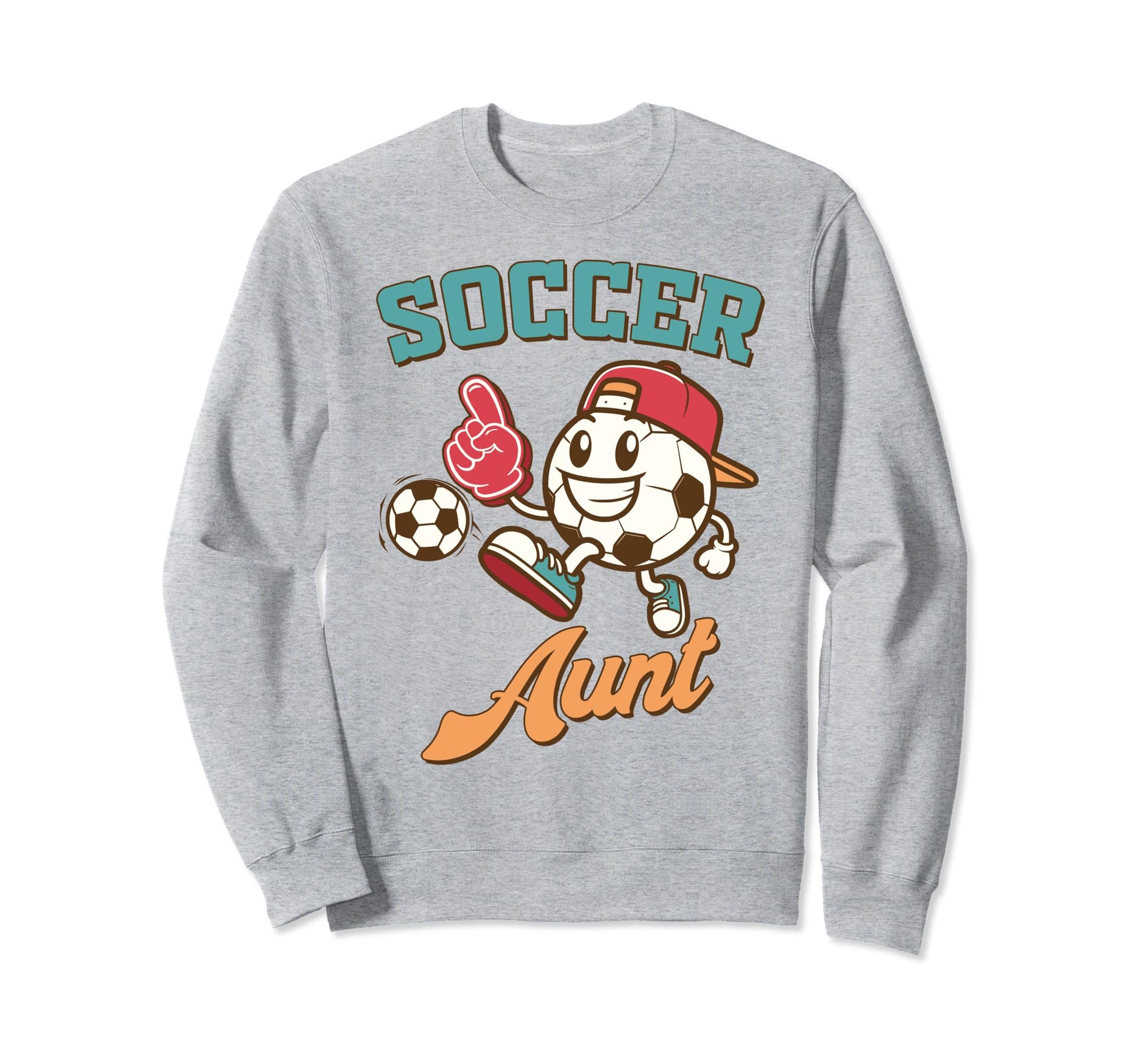 Soccer Auntie Aunt Game Day Family Sweatshirt - Custom Art Print Unisex - T-Shirt, Sweatshirt, Hoodie