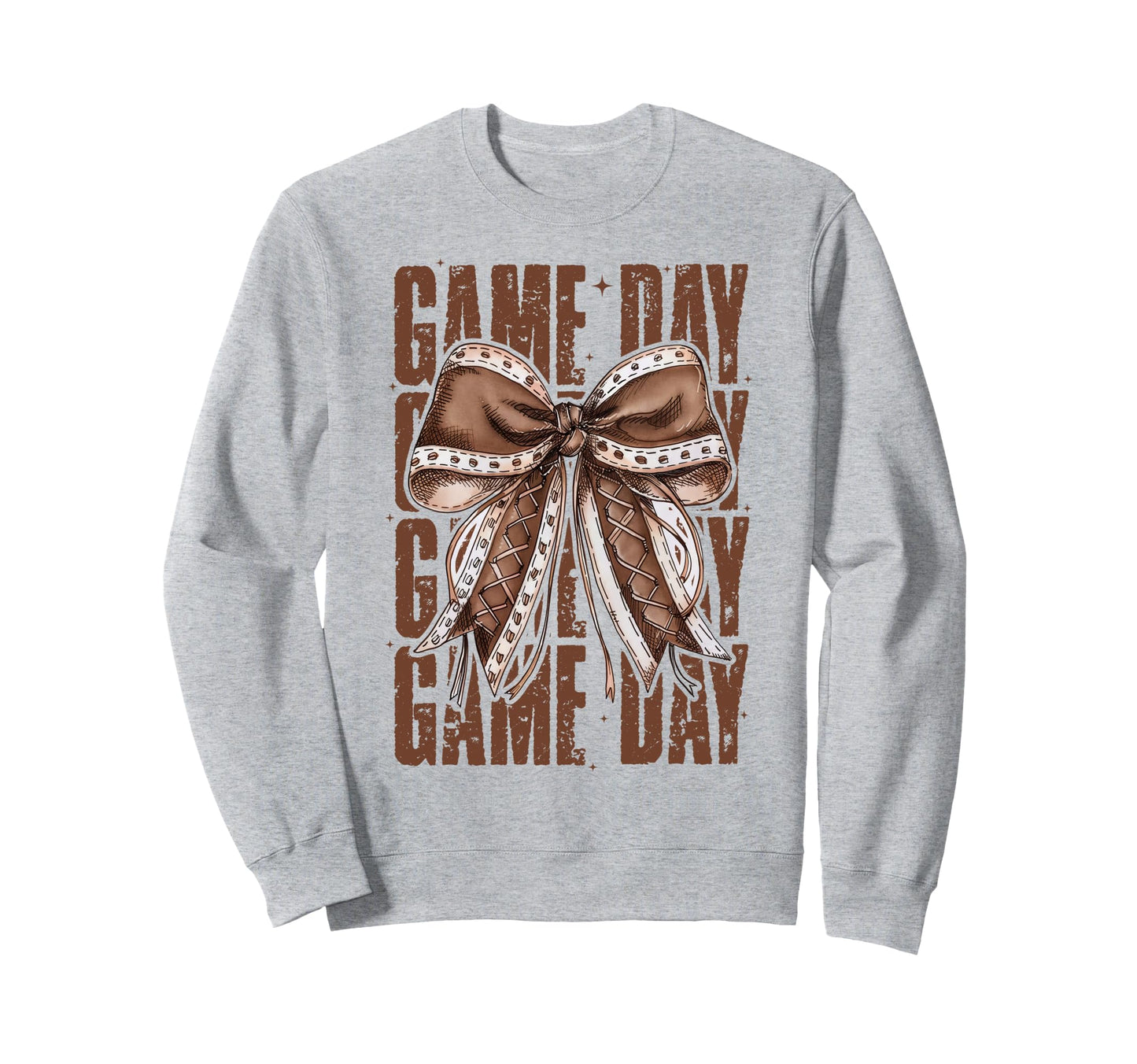 Game Day Football Bow Fall Sweatshirt - Aesthetic Graphic Men Women - T-Shirt, Sweatshirt, Hoodie