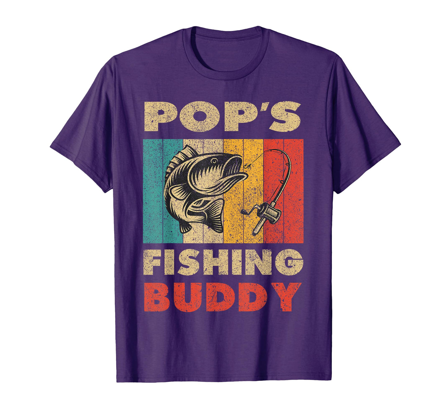 Funny Fishing Pops Fishing Buddy Fishing T-Shirt - Unique Graphic Unisex - T-Shirt, Sweatshirt, Hoodie