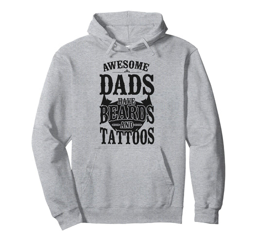 Beard Lover Bearded Dad Awesome Dads Hoodie - Aesthetic Graphic for Adults - T-Shirt, Sweatshirt, Hoodie