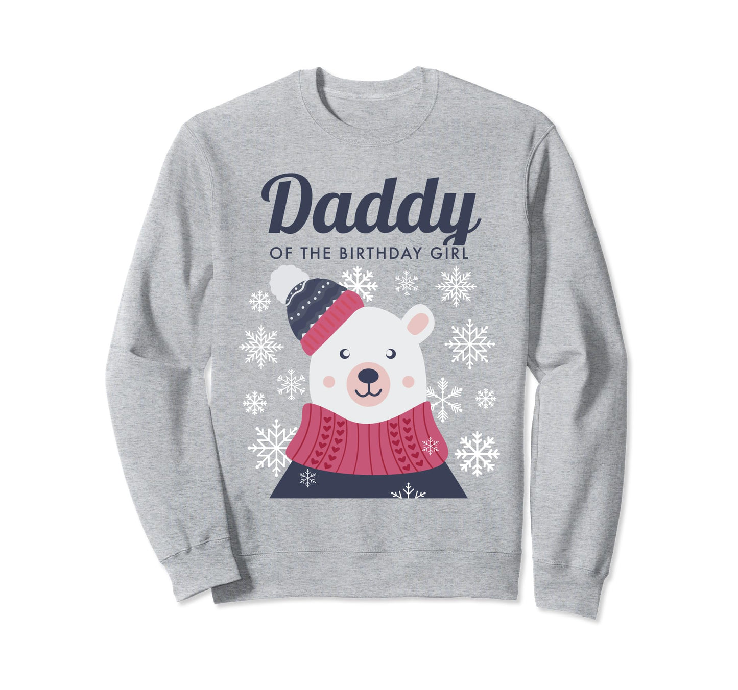 Daddy Dad Papa Polar Bear Sweatshirt - Custom Art Print for Adults - T-Shirt, Sweatshirt, Hoodie