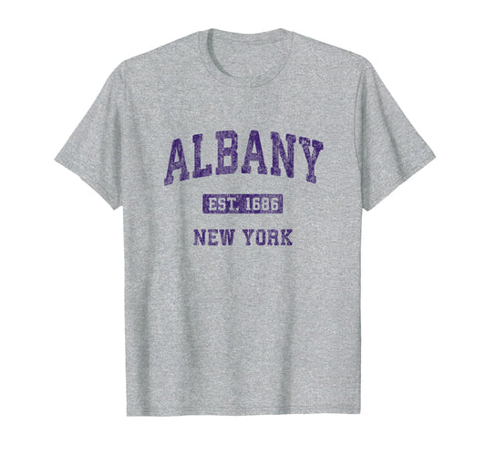 Albany New York Athletic Sports T-Shirt - Casual Everyday Wear Unisex - T-Shirt, Sweatshirt, Hoodie