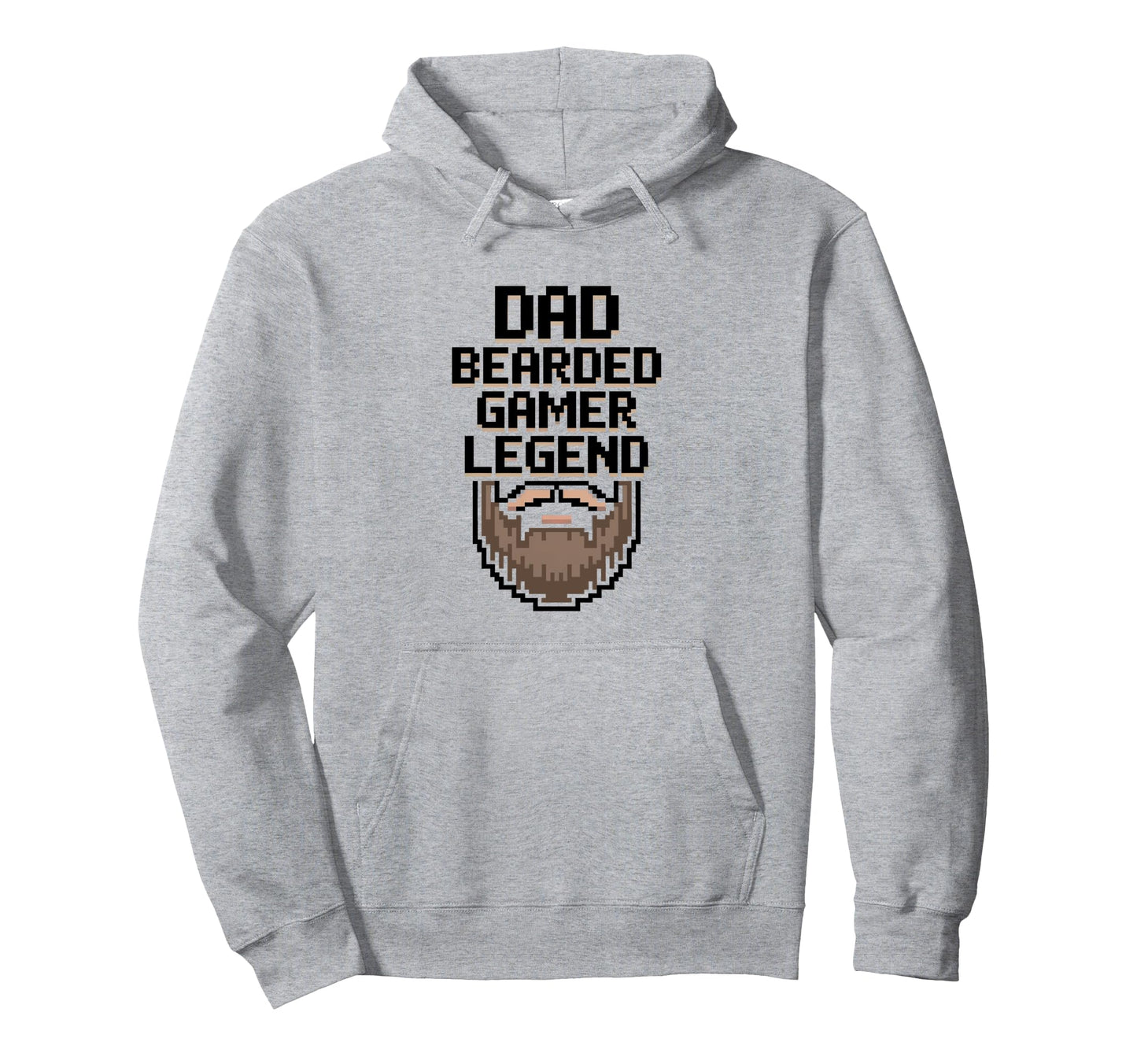 Funny Bearded Gamer Dad Gaming Dad Beard Hoodie - Graphic Print Unisex - T-Shirt, Sweatshirt, Hoodie