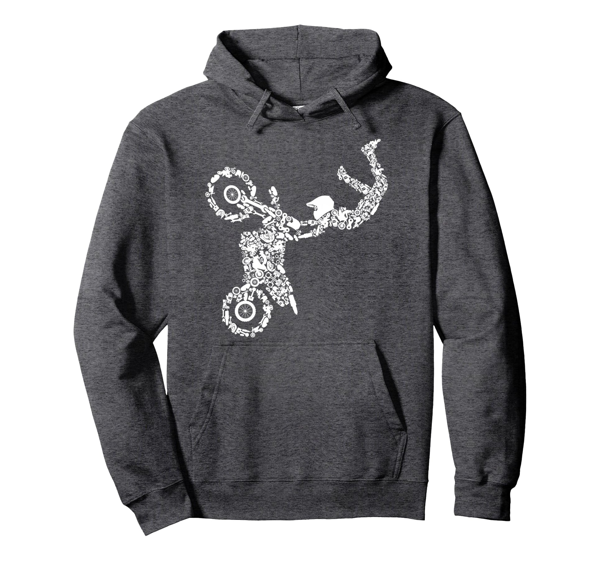 Motocross Enduro Supermoto Bike Dirt Biker Hoodie - Unique Graphic Unisex - T-Shirt, Sweatshirt, Hoodie