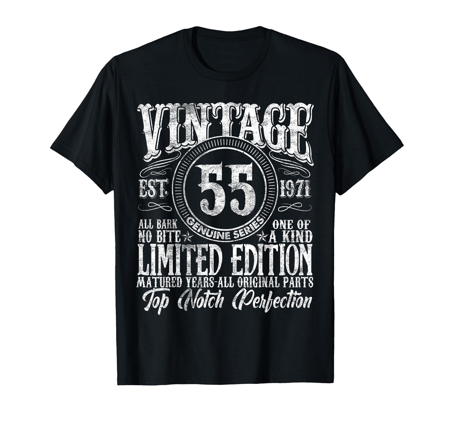 55 Year Old Gifts 1971 55Th Birthday T-Shirt - Aesthetic Graphic for Adults - T-Shirt, Sweatshirt, Hoodie
