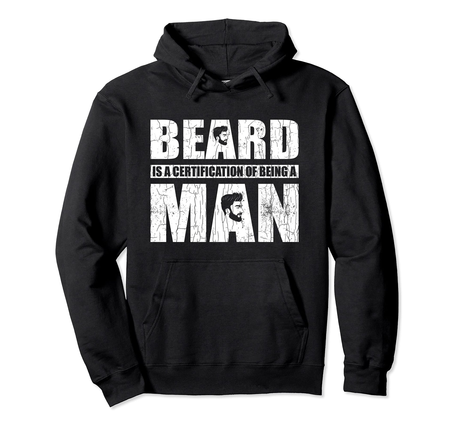 Bearded Funny Beard Dad Hoodie - Trendy Graphic for Adults - T-Shirt, Sweatshirt, Hoodie