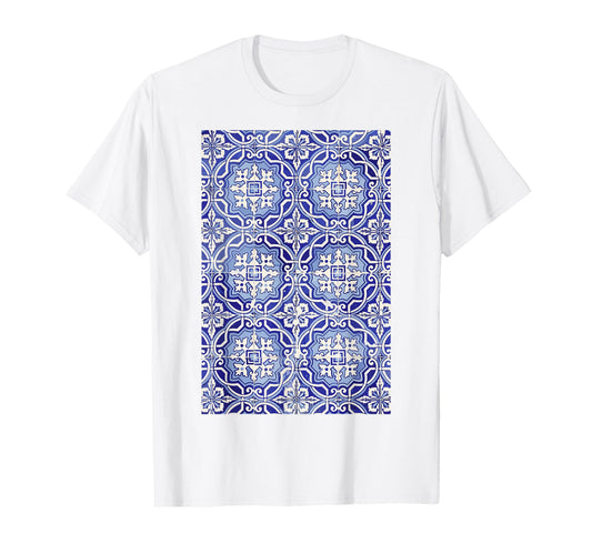 Azulejo Tiles Portuguese Tile Portugal T-Shirt - Graphic Print Unisex - T-Shirt, Sweatshirt, Hoodie