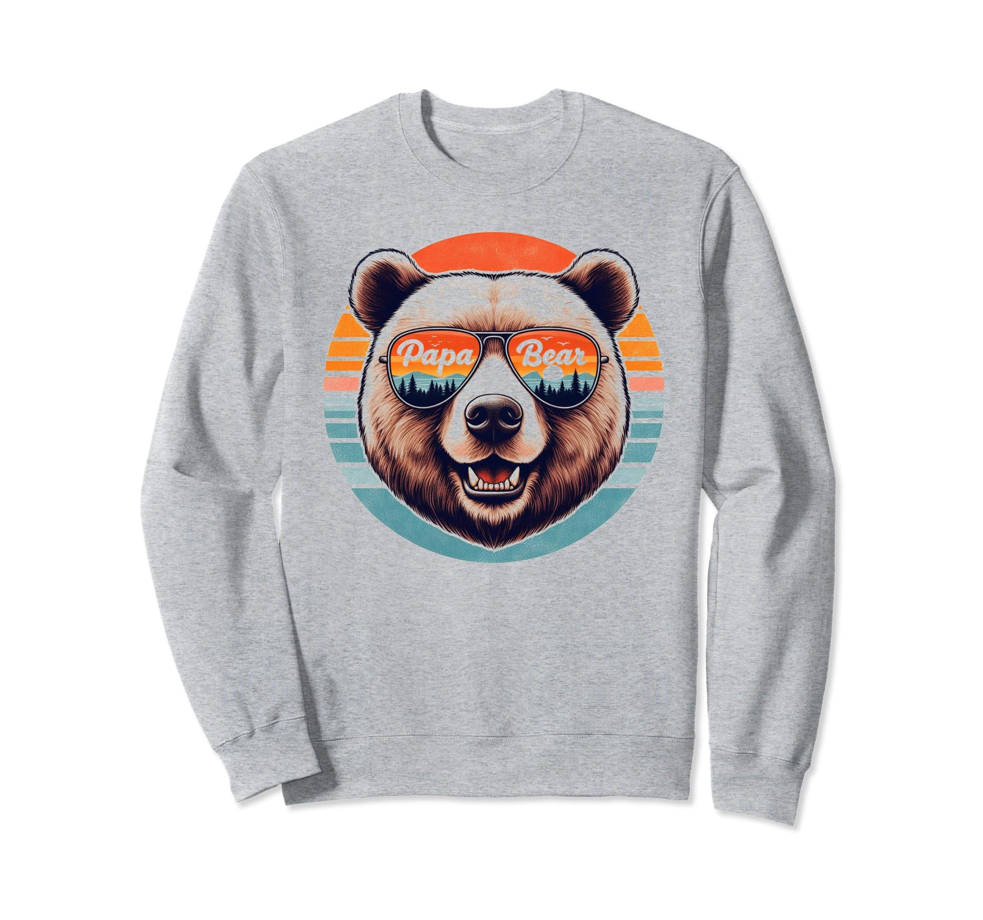 Papa Bear Sunglasses Funny Bear Dad Sweatshirt - Streetwear Style Men Women - T-Shirt, Sweatshirt, Hoodie