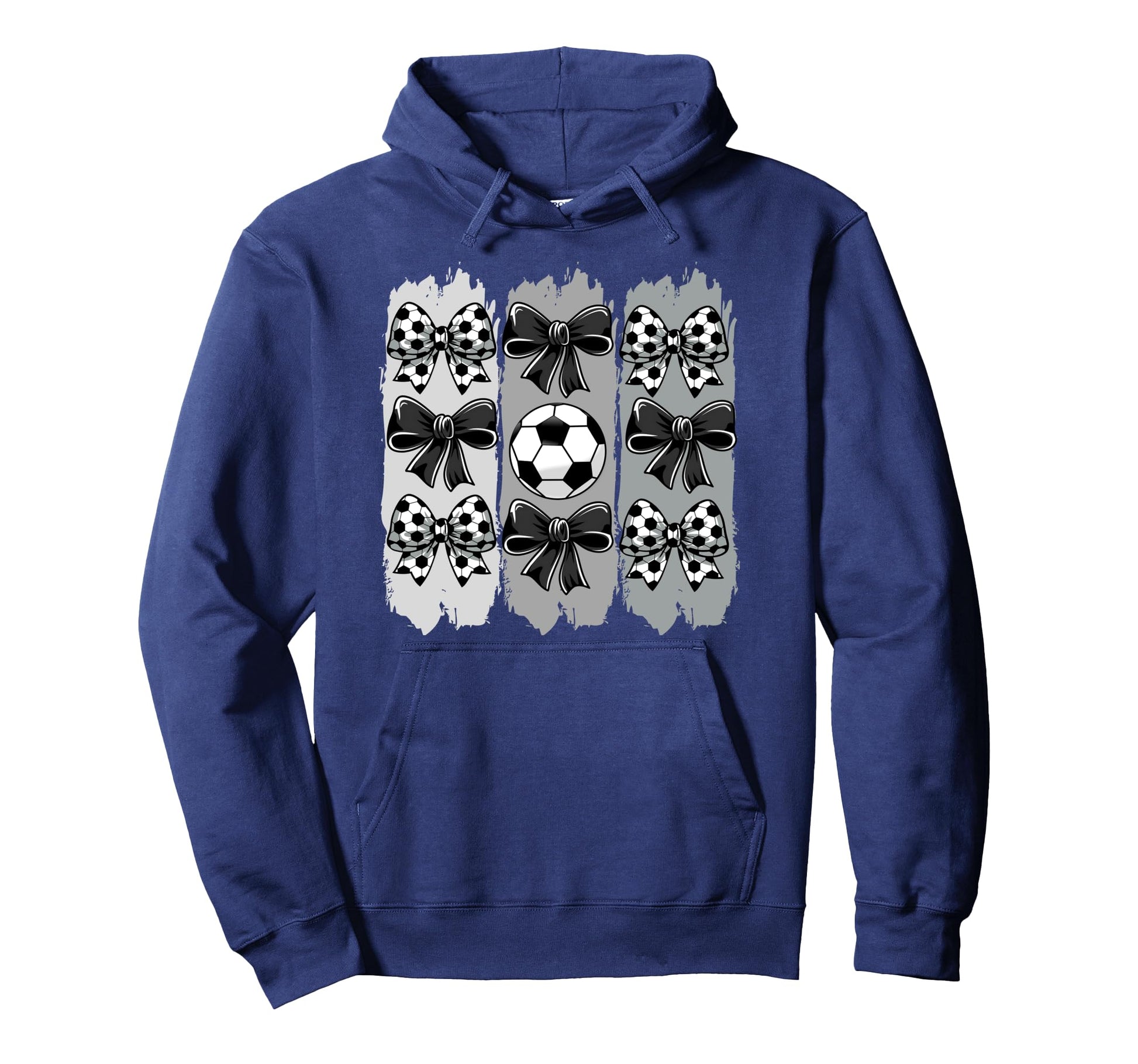 Soccer Coquette Bow Soccer Ball Hoodie - Aesthetic Graphic Men Women - T-Shirt, Sweatshirt, Hoodie