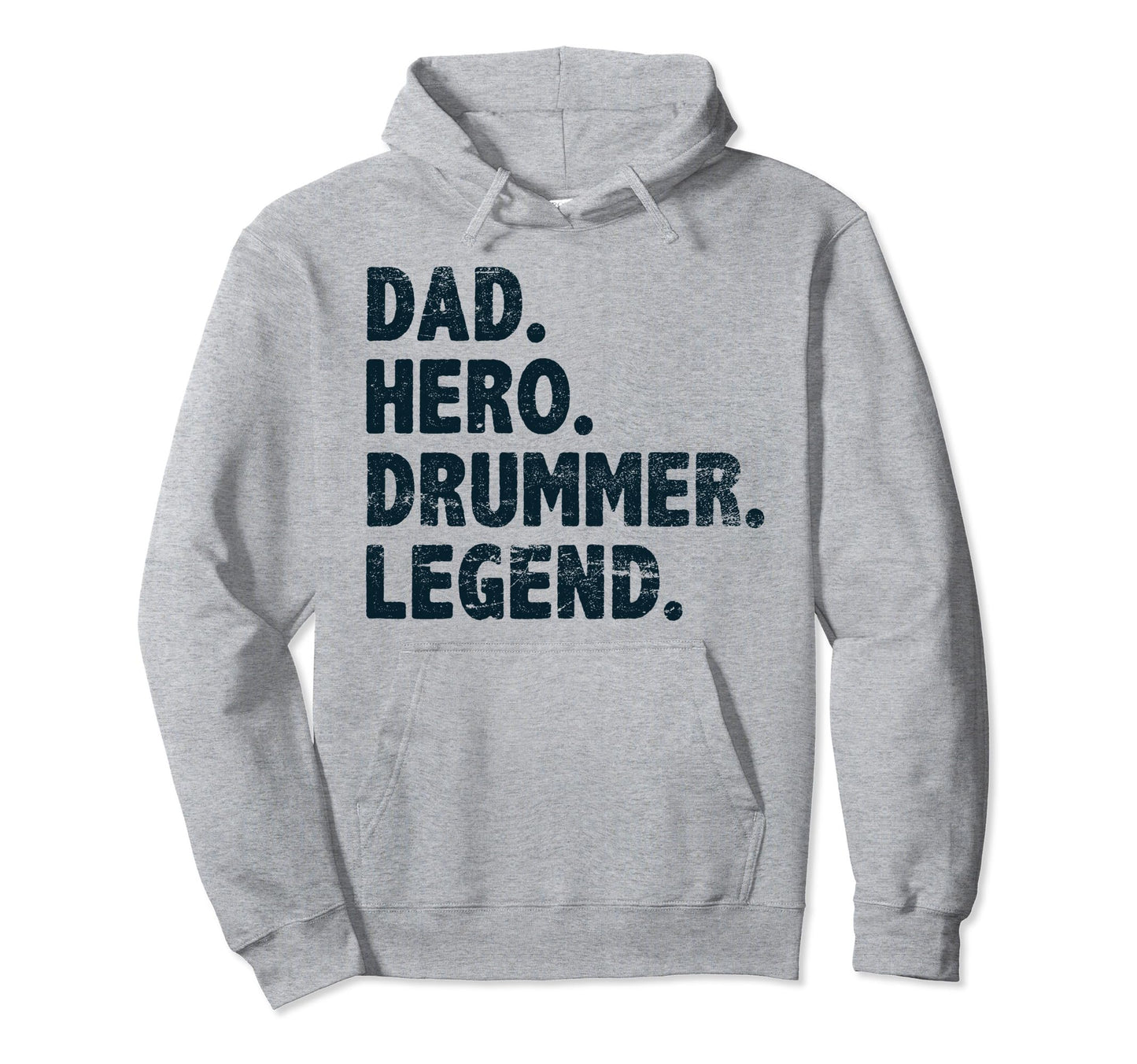 Dad Hero Drummer Legend Fummy Drumming Hoodie - Graphic Print Men Women - T-Shirt, Sweatshirt, Hoodie