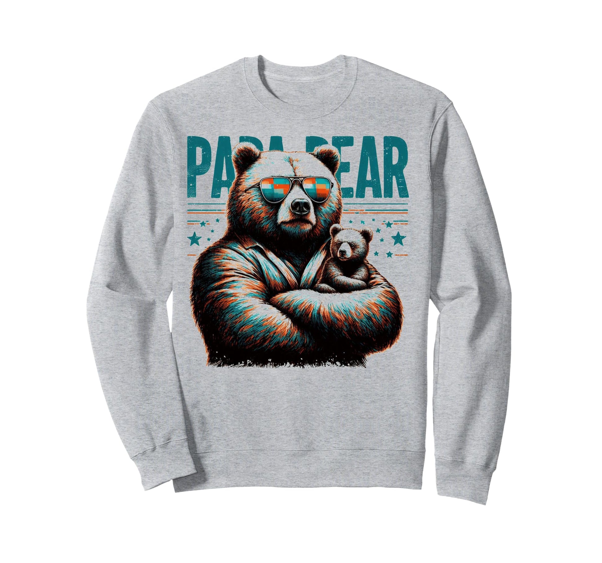 Papa Bear Funny Bears Animal Lover Sweatshirt - Custom Art Print Men Women - T-Shirt, Sweatshirt, Hoodie