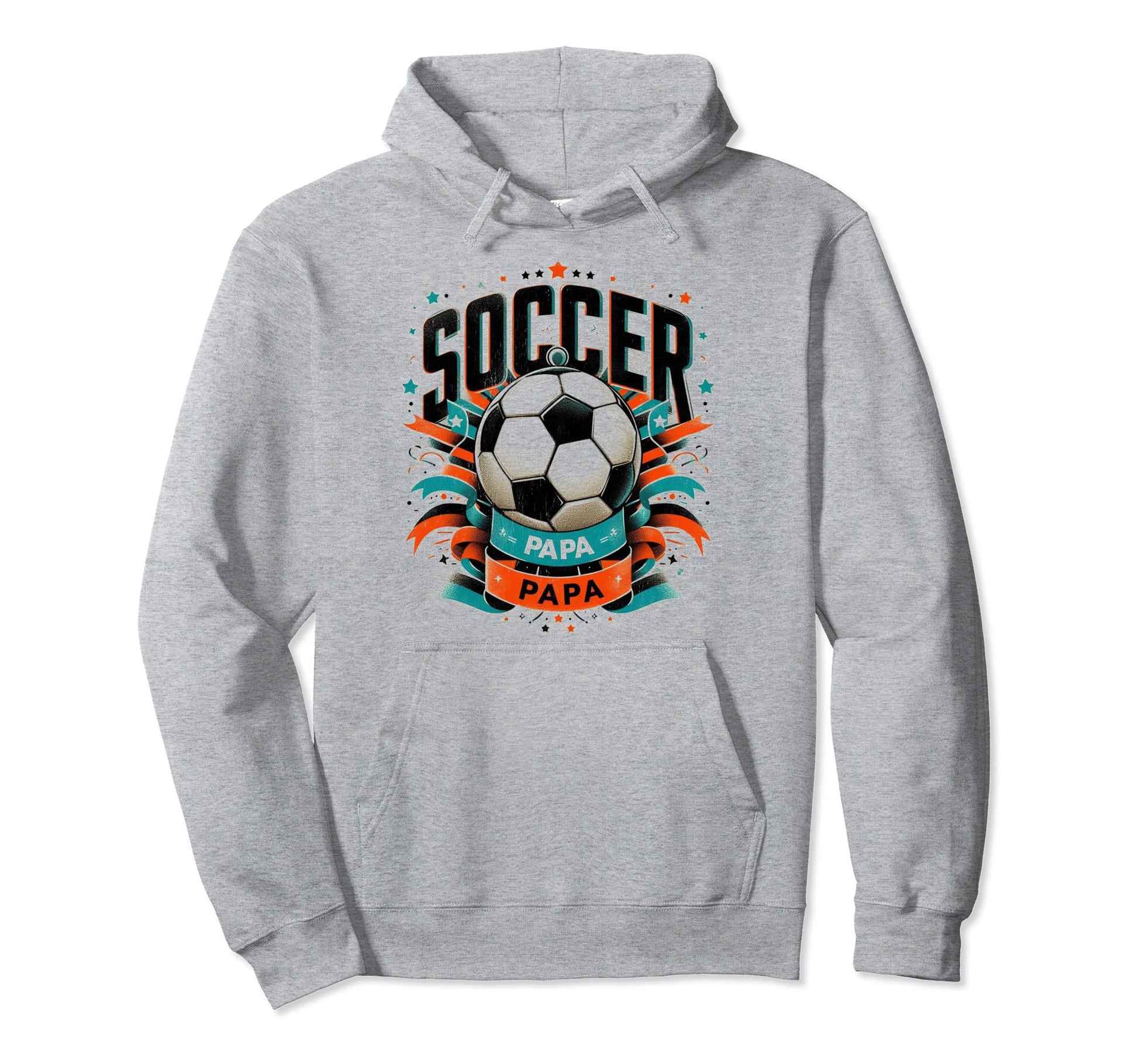 Soccer Papa Family Matching Dad Hoodie - Aesthetic Graphic for Adults - T-Shirt, Sweatshirt, Hoodie