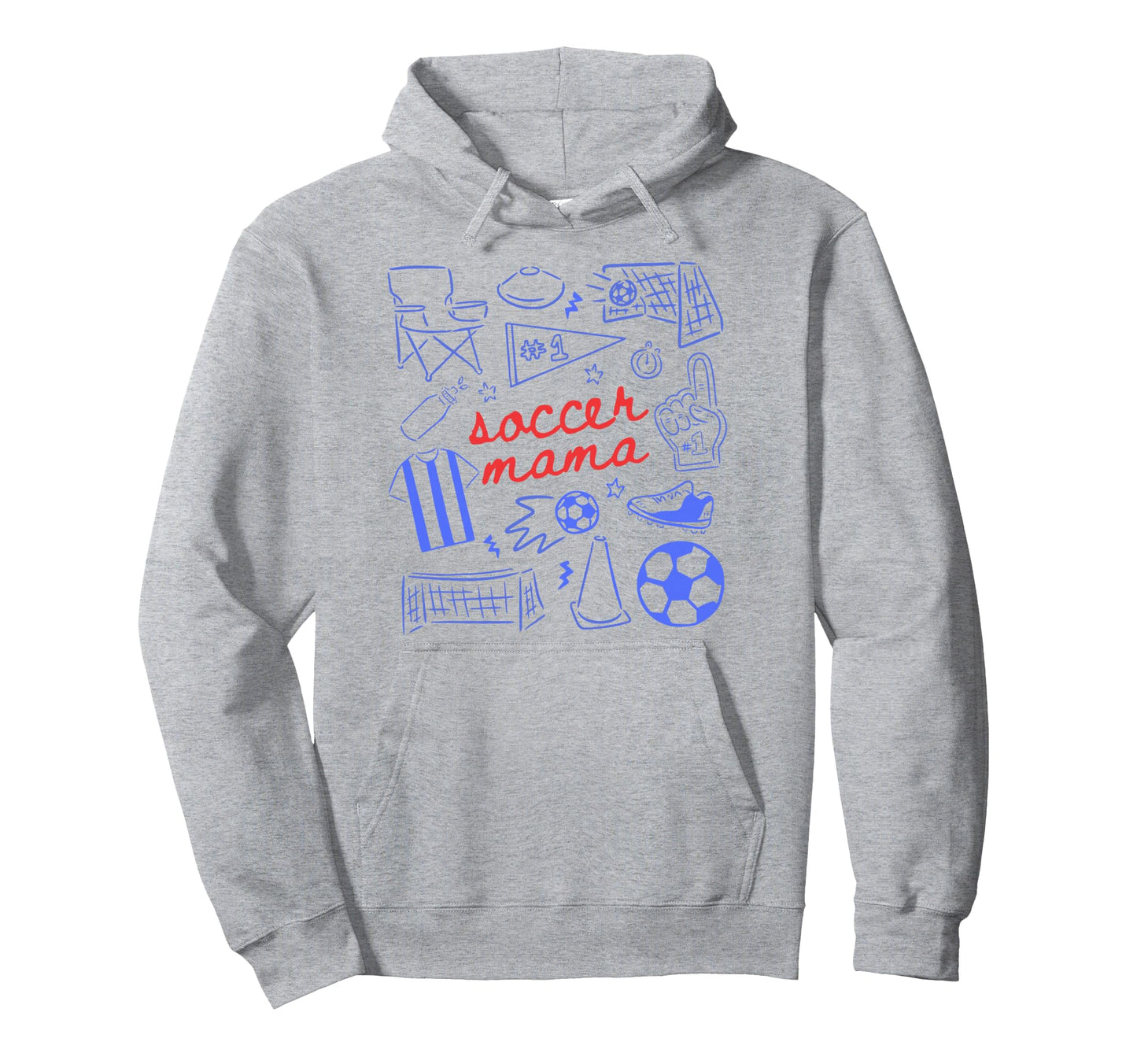 Soccer Mama Mothers Day Game Day Soccer Hoodie - Unique Graphic Unisex - T-Shirt, Sweatshirt, Hoodie
