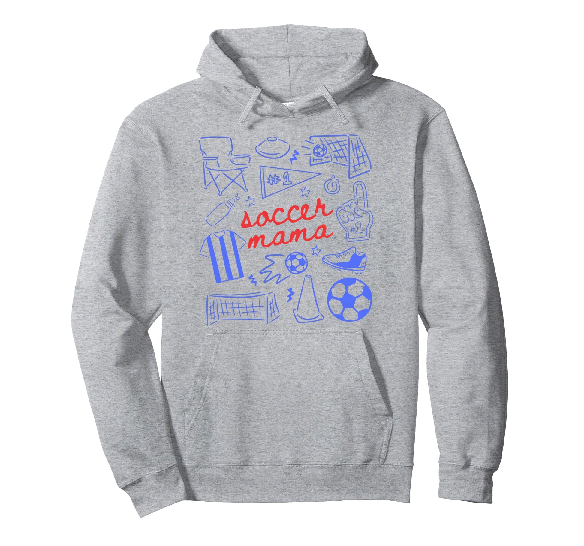 Soccer Mama Mothers Day Game Day Soccer Hoodie - Unique Graphic Unisex - T-Shirt, Sweatshirt, Hoodie