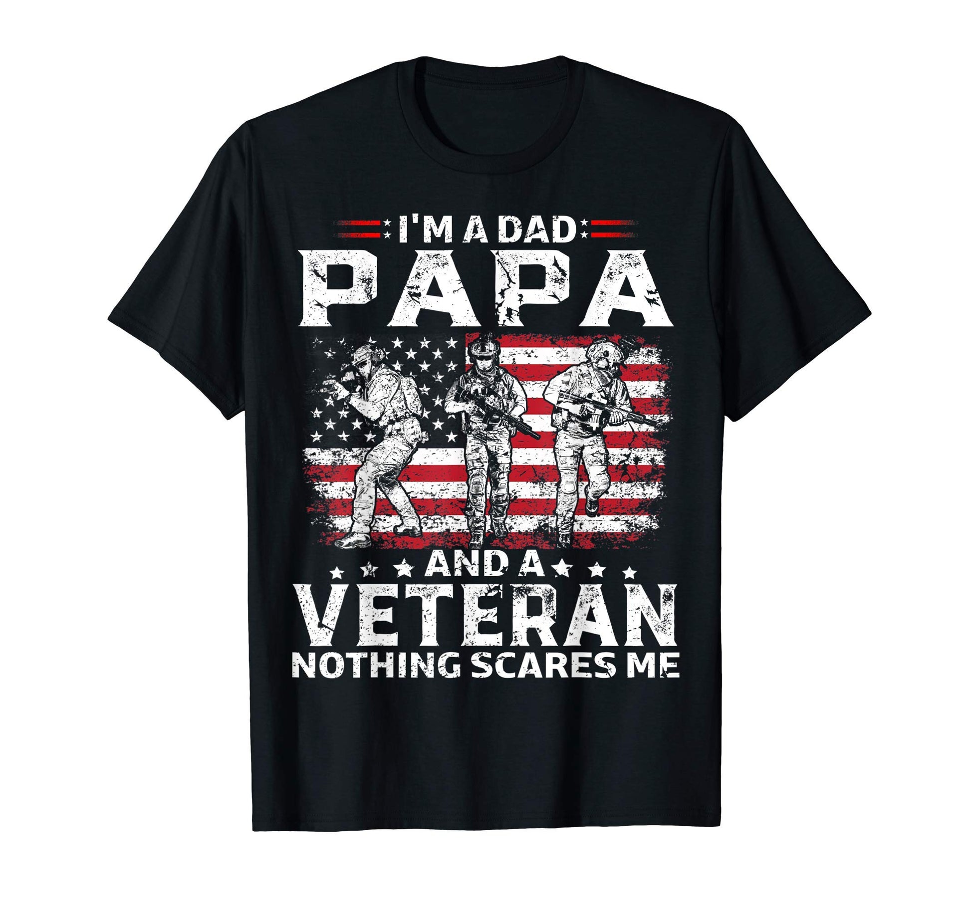 Im Dad Papa Veteran Fathers Day T-Shirt - Streetwear Style for Adults - T-Shirt, Sweatshirt, Hoodie