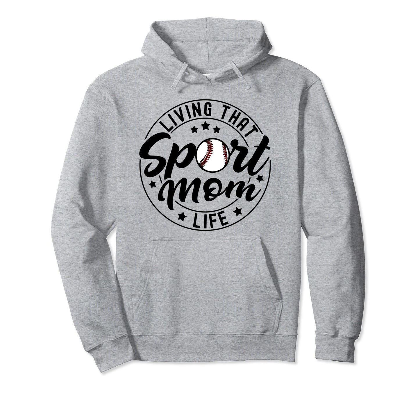 Living That Sport Mom Life Soccer Hoodie - Casual Everyday Wear for Adults - T-Shirt, Sweatshirt, Hoodie