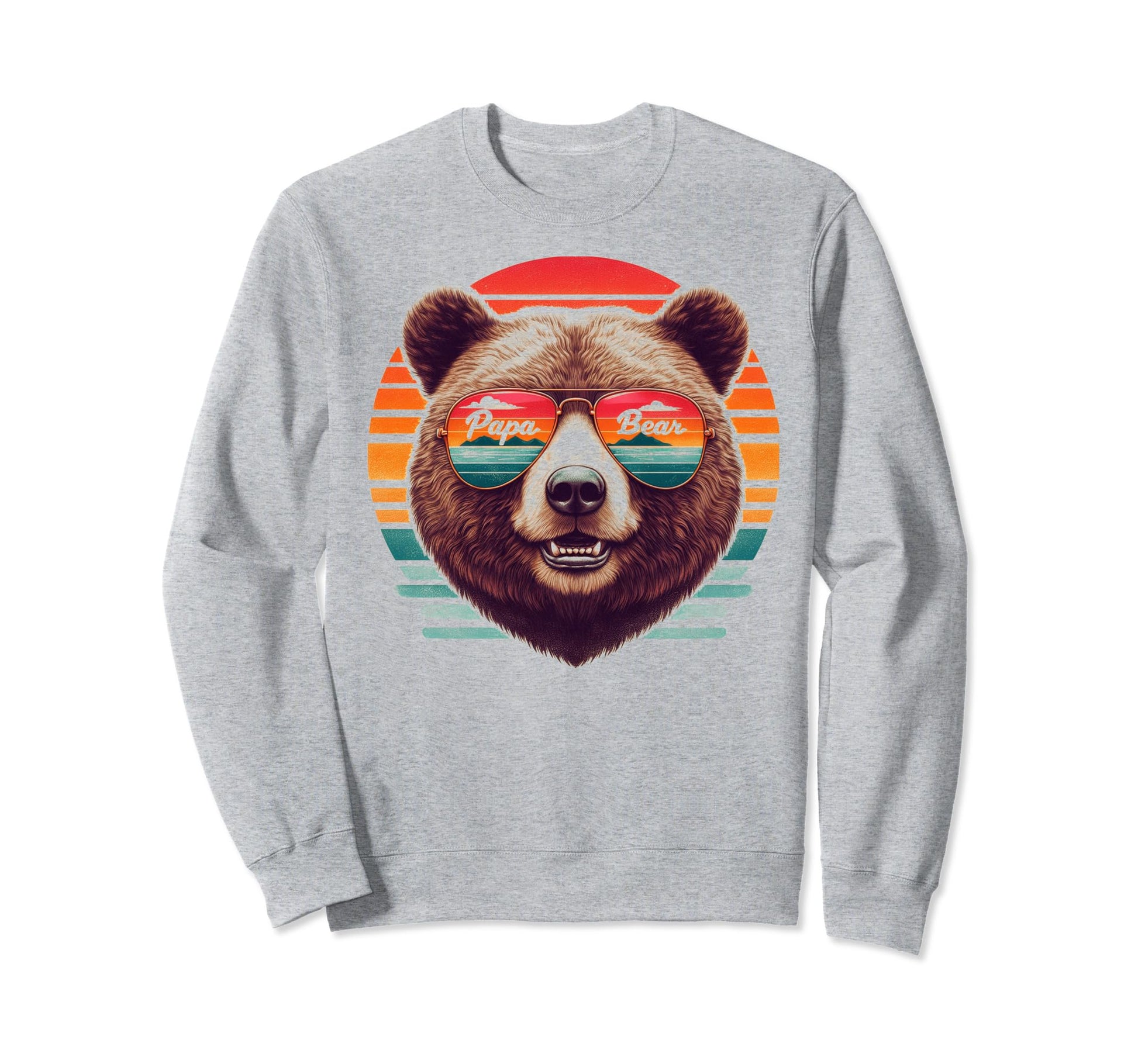Papa Bear Sunglasses Funny Bear Dad Sweatshirt - Novelty Apparel Men Women - T-Shirt, Sweatshirt, Hoodie