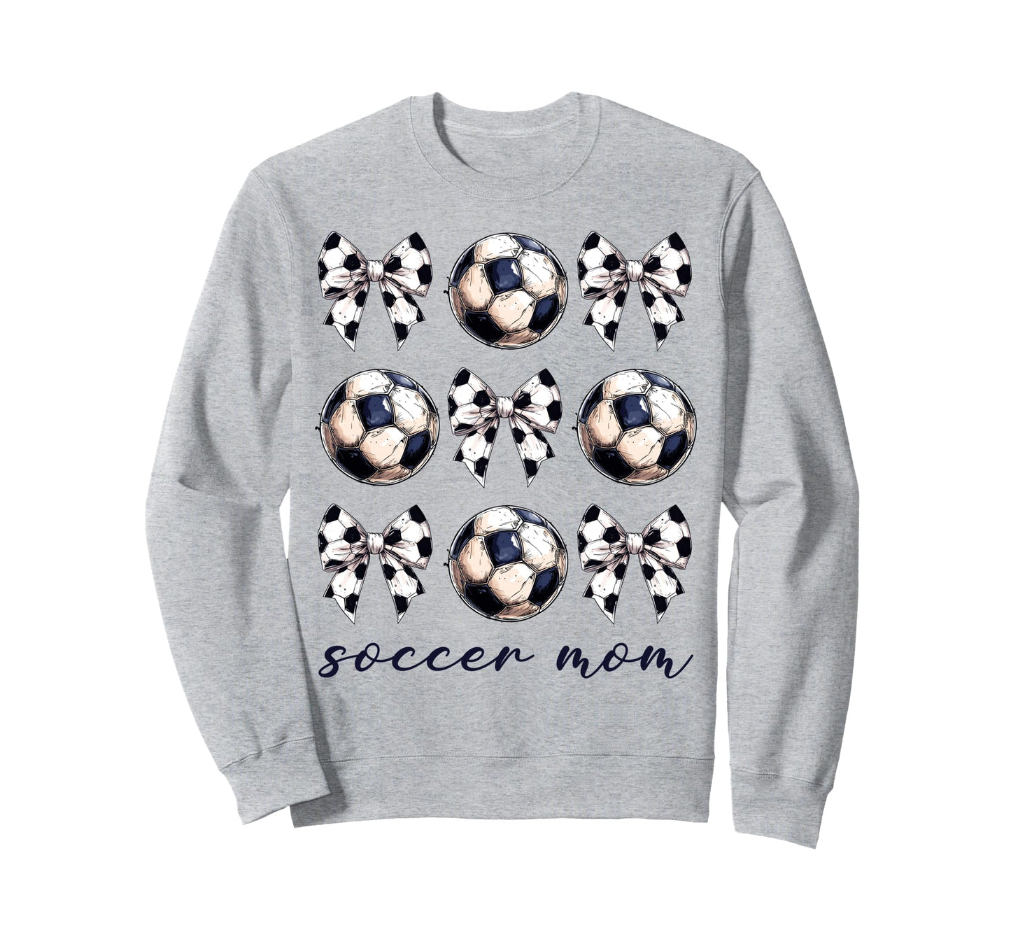 Coquette Bow Soccer Mom Soccer Lovers Sweatshirt - Minimalist Print Unisex - T-Shirt, Sweatshirt, Hoodie