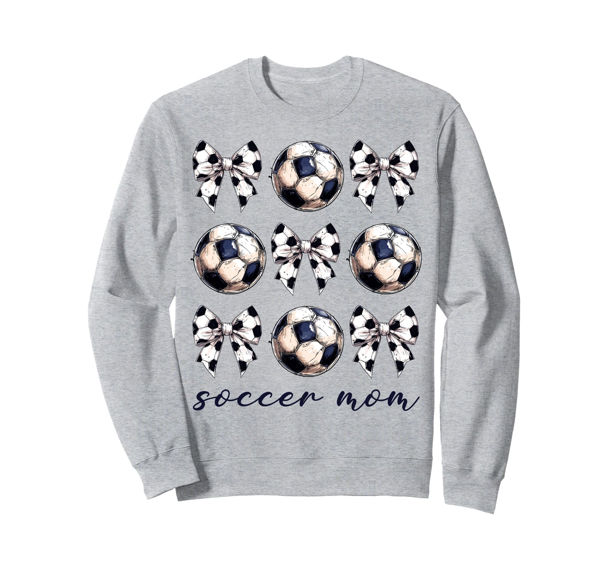 Coquette Bow Soccer Mom Soccer Lovers Sweatshirt - Minimalist Print Unisex - T-Shirt, Sweatshirt, Hoodie