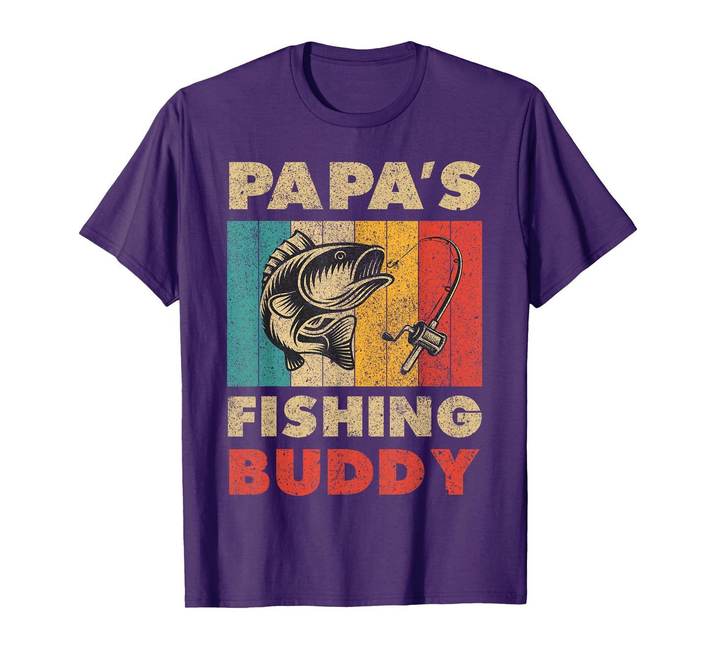 Funny Fishing Papas Fishing Buddy T-Shirt - Fun Novelty Design Unisex - T-Shirt, Sweatshirt, Hoodie
