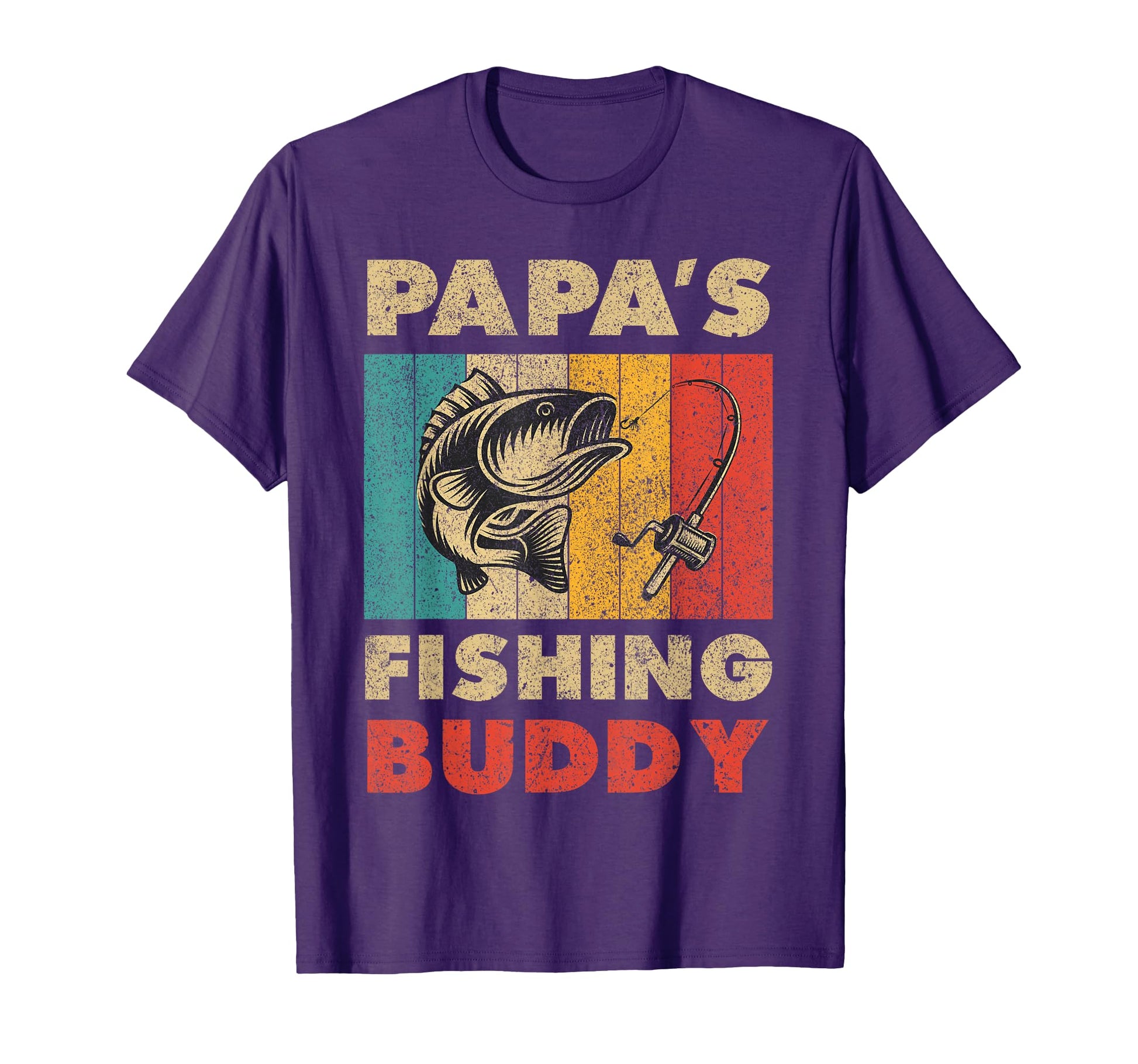 Funny Fishing Papas Fishing Buddy T-Shirt - Fun Novelty Design Unisex - T-Shirt, Sweatshirt, Hoodie