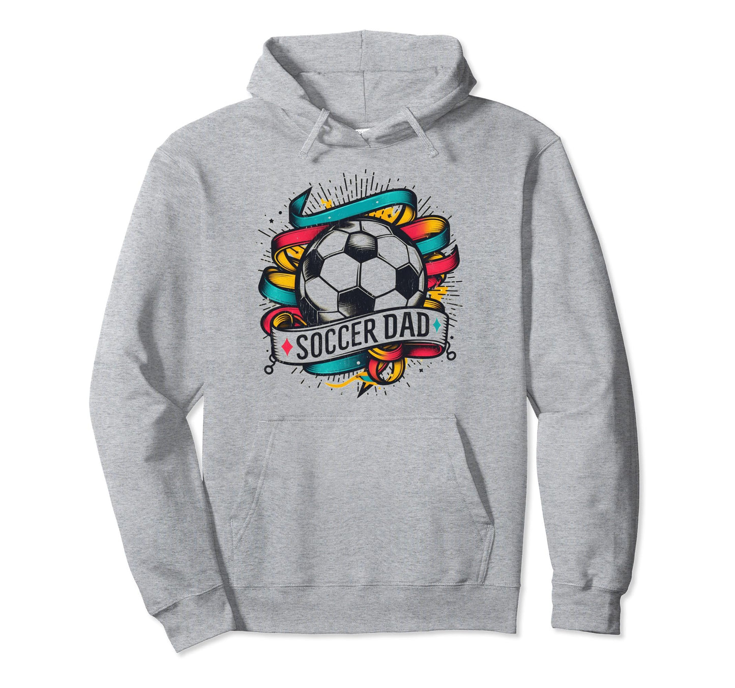 Soccer Dad Family Matching Dad Fathers Day Hoodie - Graphic Print Unisex - T-Shirt, Sweatshirt, Hoodie