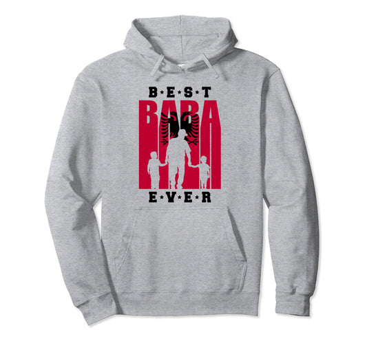 Albania Baba Two Sons Albanian Dad 2 Hoodie - Trendy Graphic Unisex - T-Shirt, Sweatshirt, Hoodie