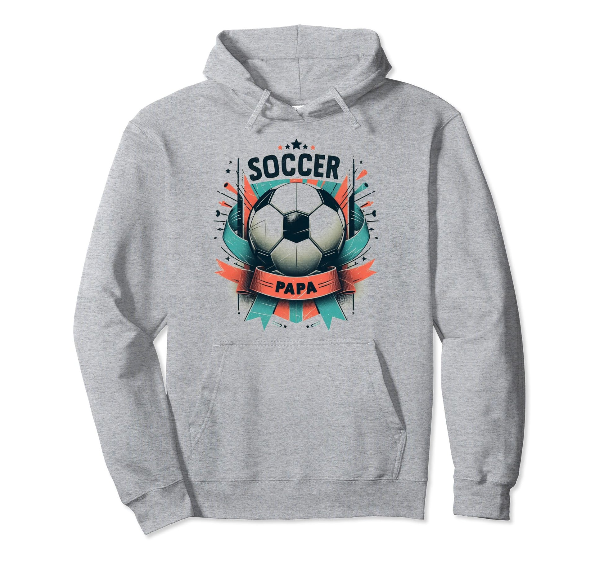 Soccer Papa Family Matching Dad Hoodie - Streetwear Style for Adults - T-Shirt, Sweatshirt, Hoodie