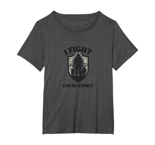 Army Dads I Fight My Family Military T-Shirt - Casual Everyday Wear Unisex - T-Shirt, Sweatshirt, Hoodie