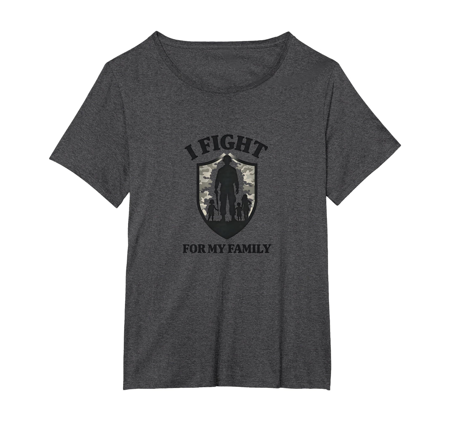 Army Dads I Fight My Family Military T-Shirt - Novelty Apparel for Adults - T-Shirt, Sweatshirt, Hoodie