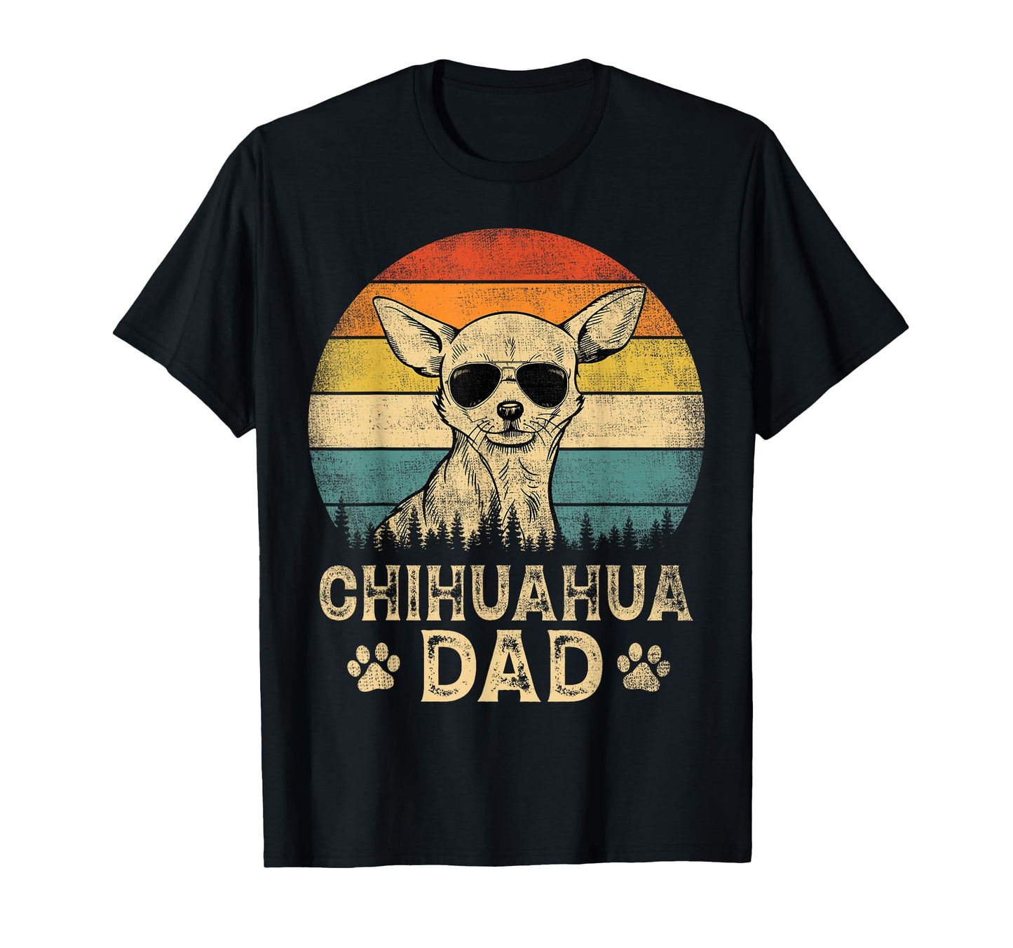 Chihuahua Dad Dog Lovers Fathers Day T-Shirt - Aesthetic Graphic Men Women - T-Shirt, Sweatshirt, Hoodie