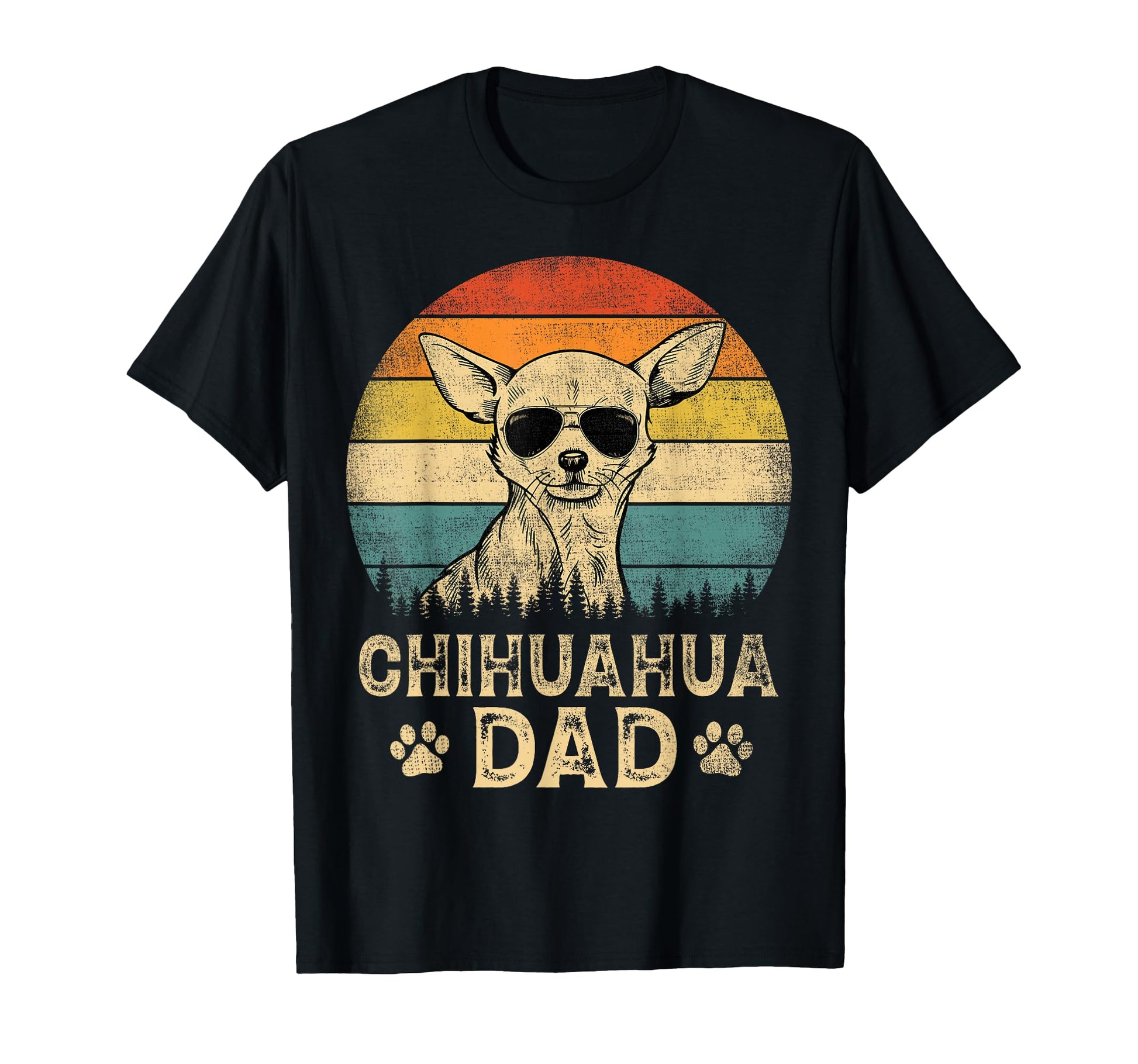 Chihuahua Dad Dog Lovers Fathers Day T-Shirt - Aesthetic Graphic Men Women - T-Shirt, Sweatshirt, Hoodie