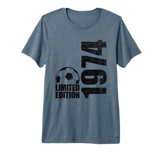 52 Years Old 1974 52Nd Birthday Soccer T-Shirt - Graphic Print for Adults - T-Shirt, Sweatshirt, Hoodie
