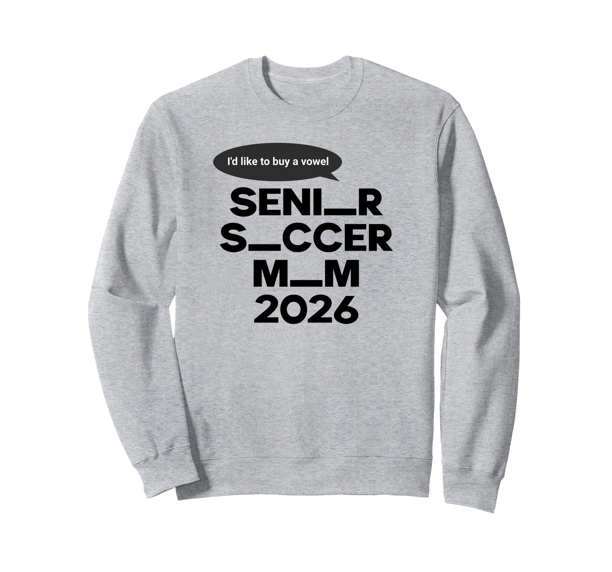 Funny Soccer Senior Mom 2026 Sweatshirt - Aesthetic Graphic for Adults - T-Shirt, Sweatshirt, Hoodie