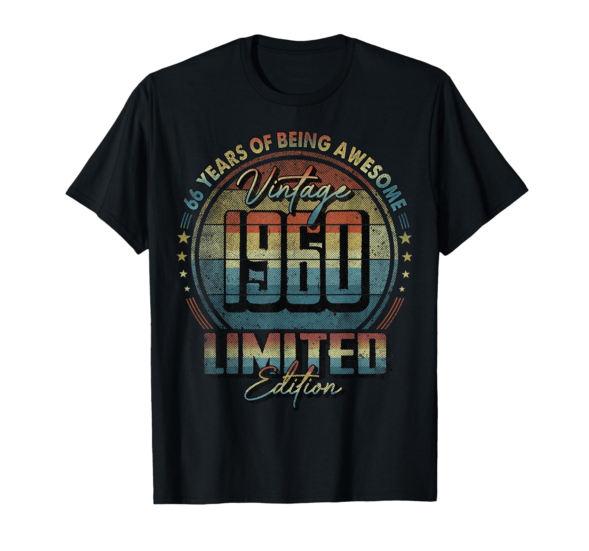 1960 66 Year Old 66Th Birthday T-Shirt - Fun Novelty Design Unisex - T-Shirt, Sweatshirt, Hoodie