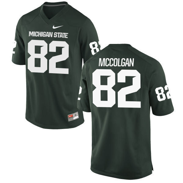 82 McCOLGAN Green College Football Jersey football jersey product view 1