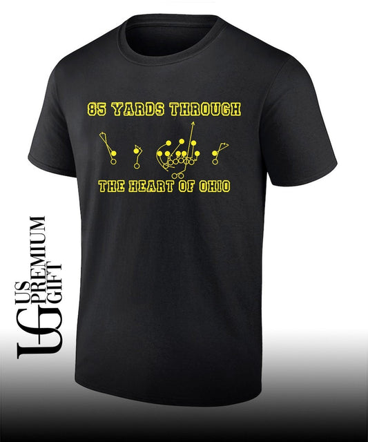 85 Yards through the Heart of Ohio shirt Unisex T-shirt, Sweatshirt, Hoodie, Long Sleeve Tee - T-Shirt, Sweatshirt, Hoodie