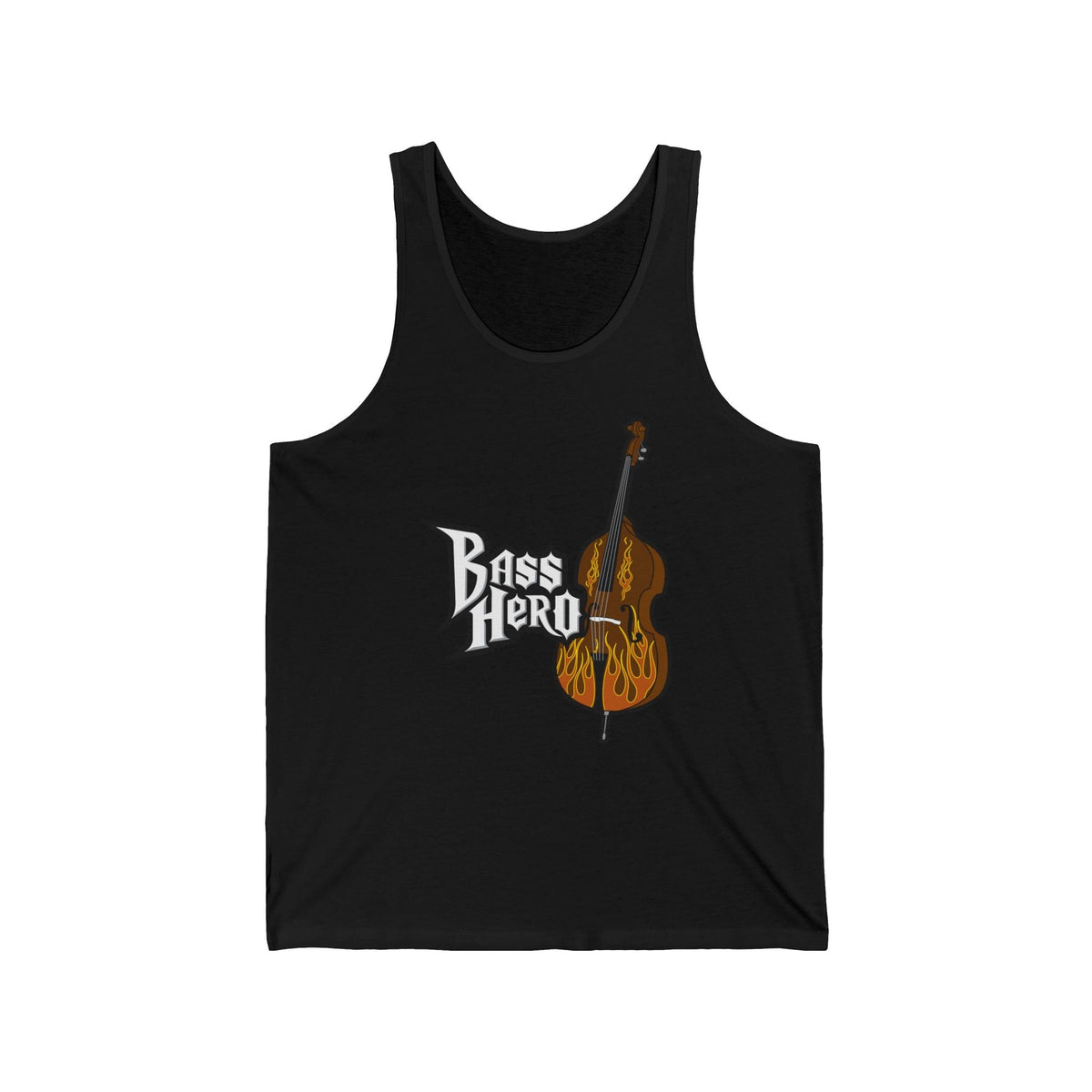 Bass Hero Unisex Tank - Adult & Kids T-Shirts, Sweatshirts & Hoodies apparel design preview 2