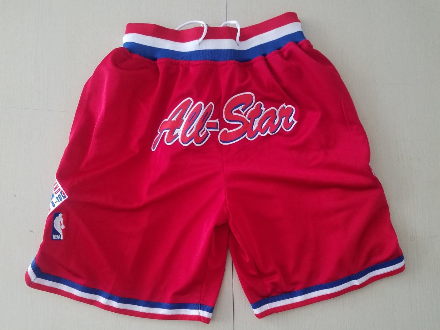 92 All-Star Red Shorts S-XXL Basketball Jersey basketball jersey product view 1