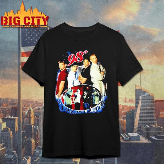 98 Degrees Band Retro Shirt Unisex T-shirt, Sweatshirt, Hoodie, Long Sleeve Tee - T-Shirt, Sweatshirt, Hoodie