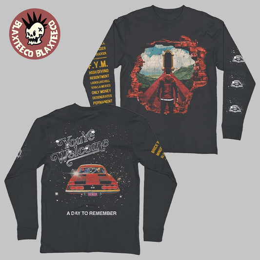 A Day To Remember Youre Welcome 5 Year Anniversary Merch Car Long Sleeve Tee Unisex T-shirt, Sweatshirt, Hoodie, Long Sleeve Tee - T-Shirt, Sweatshirt, Hoodie