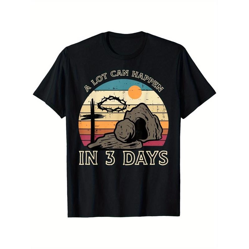 Lot Can Happen 3 Days" Easter 100% Cotton Short - Adult & Kids T-Shirts, Sweatshirts & Hoodies apparel design preview 1