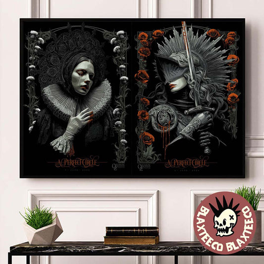 A Perfect Circle London UK 2026 Night 1 And 2 Combined Gig Poster At O2 Academy Brixton On 3 And 4 June 2026 Poster Canvas - T-Shirt, Sweatshirt, Hoodie
