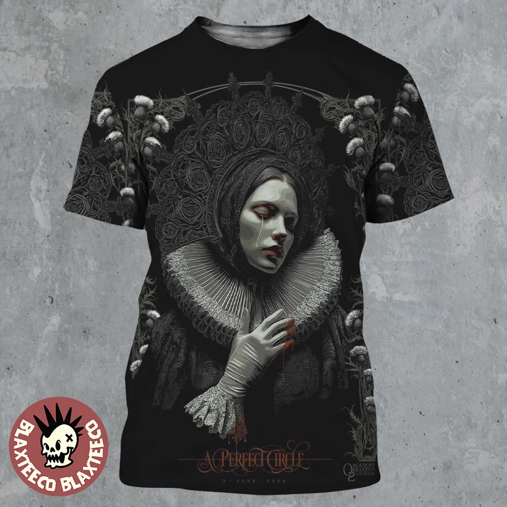 A Perfect Circle London UK 2026 Night 1 Exclusive Show Poster At O2 Academy Brixton On 3 June 2026 All Over Print Shirt - T-Shirt, Sweatshirt, Hoodie