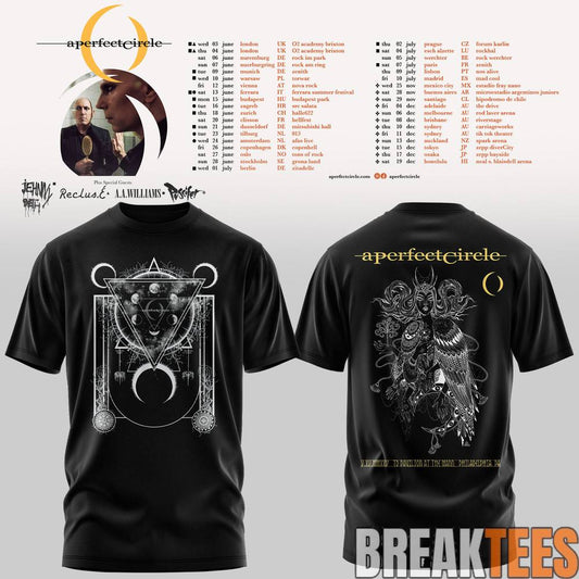 A Perfect Circle World Tour 2026 Shirt Unisex T-shirt, Sweatshirt, Hoodie, Long Sleeve Tee - T-Shirt, Sweatshirt, Hoodie