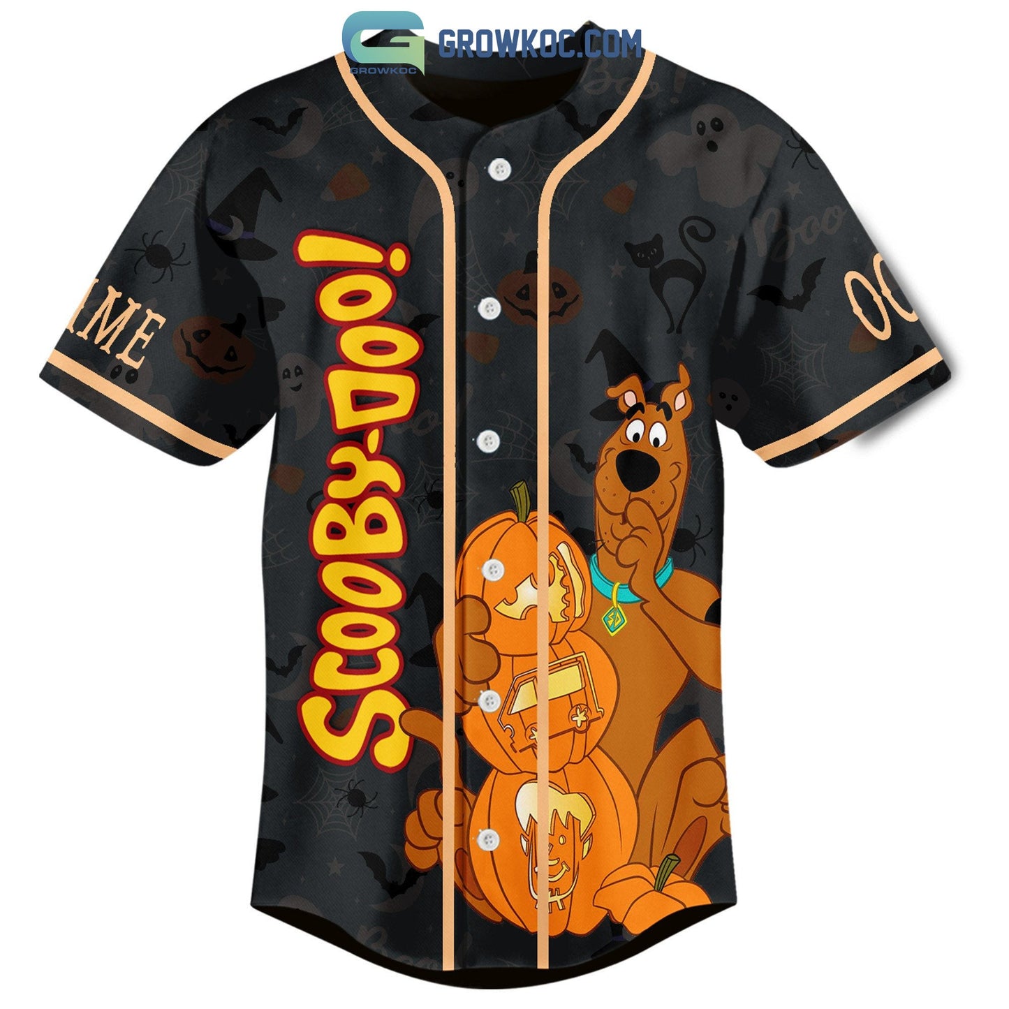 A Spooky Find With Scooby Doo Vibe Halloween Personalized Baseball Jersey baseball jersey product view 2